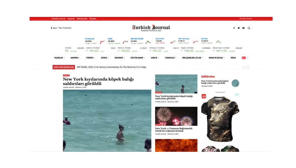 Turkish Journal HomePage