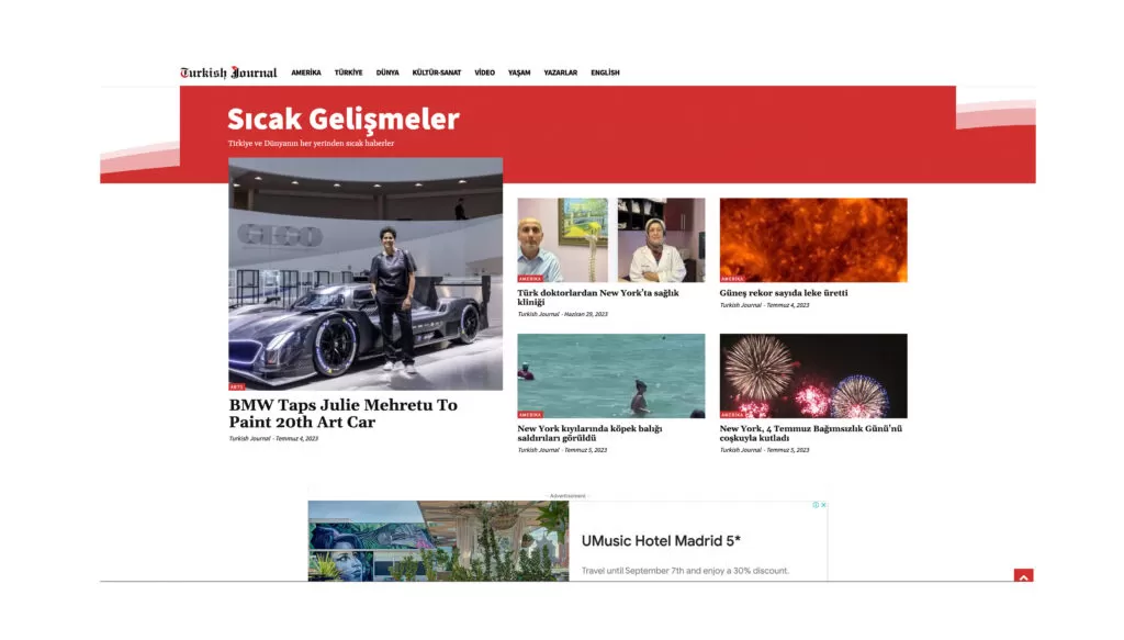 Turkish Journal Sub Pages
