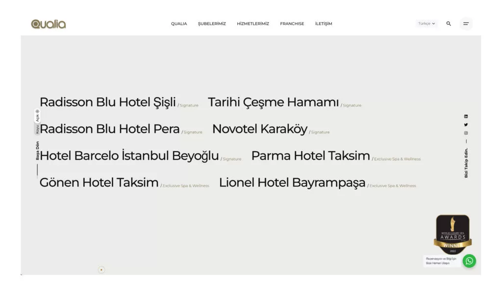 Qualia Web Sitesi
